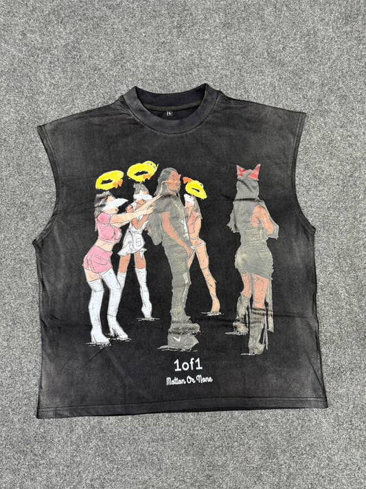 “1of1. Motion or None” Sleeveless Shirt